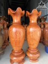 Cặp Lục Bình Gỗ Hương Cao 177 Đường Kính 58 (cm)
