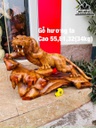 Tượng Hổ Phong Thủy Gỗ Hương Cao 55 Ngang 81 Sâu 32 (cm)