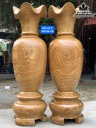 Lục Bình Gỗ Cẩm Vàng Cao 190 Đường Kính 58 (cm) Đôi Số 7