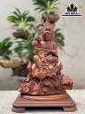 Tượng Phật Bà Quan Âm Gỗ Hương Cao 35 Ngang 25 Sâu 13 (cm)
