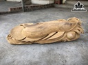 Tượng Con Cá Gỗ Bách Xanh Cao 20 Ngang 63 Sâu 15 (cm)
