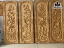 Tranh Tứ Quý Gỗ Pơ Mu Cao 40 Ngang 120 Sâu 4 (cm)