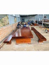 Bộ Bàn Ghế K3 Nguyên Tấm Gỗ Cẩm  Dài 4m51 (cm)