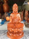 Tượng Phật Bà Quan Âm Ngồi Đài Sen  Cao 40 Rộng 23 Dày 22 (cm)