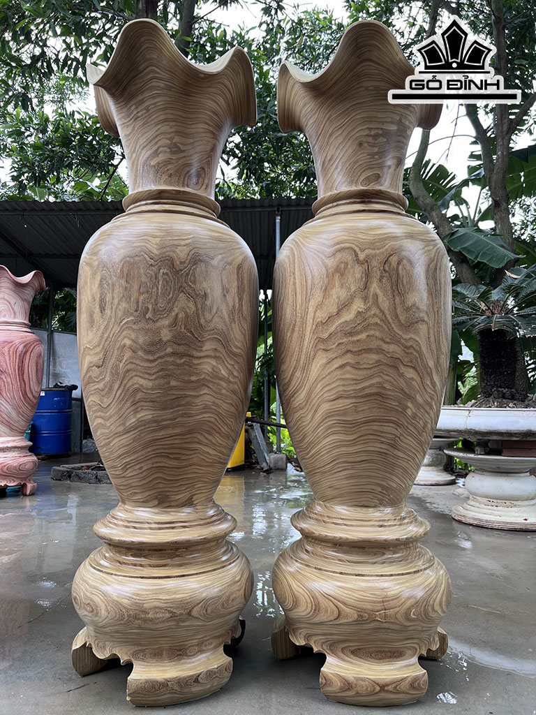Lục Bình Gỗ Cẩm Vàng Cao 170 Đường Kính 51,5 (cm)