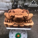 Tượng Thiềm Thừ Gỗ Ngọc Am Cao 24 Ngang 39 Sâu 28 (cm)