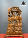 Tiểu Đồng Chăn Trâu Thổi Sáo Gỗ Hương Cao 73 Ngang 44 Sâu 20 (cm)