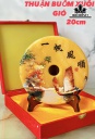 Đồng Điếu Tranh 3D Đá Ngọc Hoàng Long Cao 20 (cm)