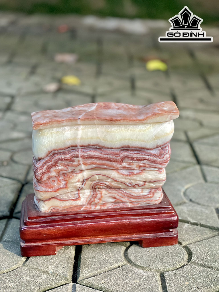 Tác Phẩm Đá Canxit Cao 21 Ngang 19 (cm) 3,705kg