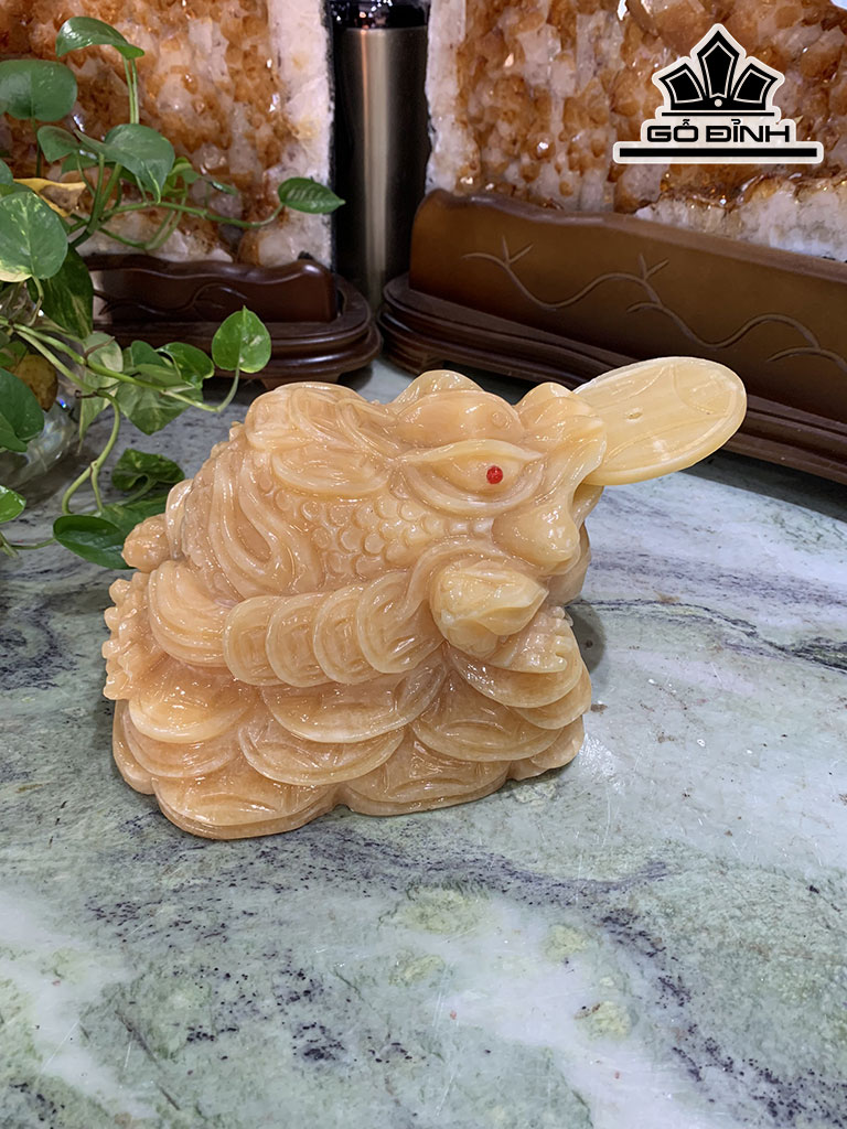 Thiềm Thừ Đá Ngọc Hoàng Long Cao 25 Ngang 16 Sâu 29 (cm) 7,8kg