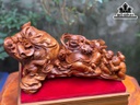 Tượng Phật Di Lặc Tam Phúc Gỗ Sưa Cao 15 Ngang 36 Sâu 17 (cm)