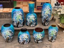 Set Chim Hoa 8 Chi Tiết Gốm Bát Tràng