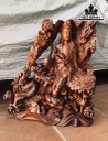 Tượng Phật Quan Âm Bồ Tát Từ Bi Gỗ Hương Cao 70 Ngang 68 Sâu 30 (cm)