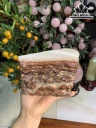 Tác Phẩm Đá Thịt Heo (Canxit) Cao 13 Ngang 11,5 Sâu 9 (cm) 2,72kg