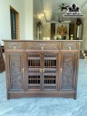 Tủ Giày Gỗ Lim Kích Thước 117x97x37 (cm)