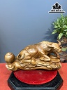 Tượng Trâu Gỗ Ngọc Am Cao 30 Ngang 57 Sâu 33 (cm)