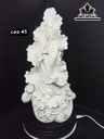 Tượng Quan Thế Âm Bồ Tát Gốm Bạch Định (Tàu) Cao 45 (cm)