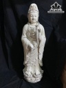 Tượng Quan Âm Men Bạch Định Gốm Tàu Cao 72 (cm)
