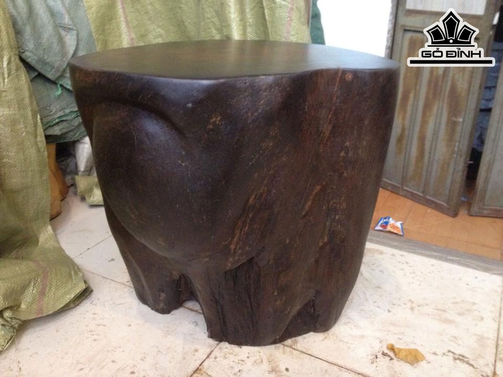 Đôn Gỗ Lim Đá Cao 44 Mặt 44-42 (cm) DL601