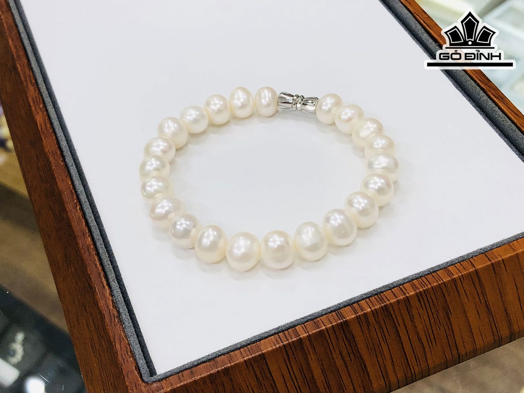 Vòng Tay Ngọc Trai Tròn Size 8 li