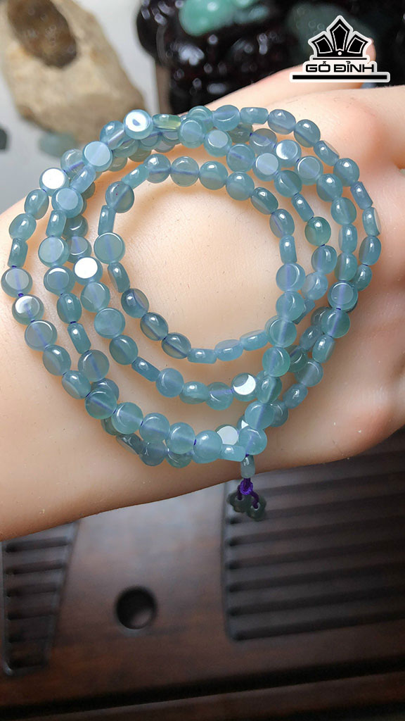 Chuỗi Đá Cẩm Thạch Cao 5 Ngang 2,3 (mm) 18g