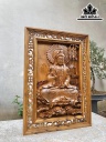 Tranh Phật Bà Quán Thế Âm Bồ Tát Gỗ Bách Xanh Dài 86 Rộng 61 Dày 10 (cm)