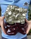 Vàng Găm Tinh Thể Đá Pyrite Cao 24 Ngang 16 (cm) 6,853kg