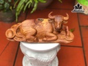 Tượng Trâu Gỗ Cẩm Cao 12 Ngang 36 Sâu 17 (cm)