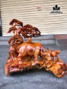 Tiểu Đồng Chăn Trâu Thổi Sáo Gỗ Hương Cao 56 Ngang 60 Sâu 30 (cm)