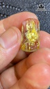 Mặt Dây Chuyền Quan Âm Đá Thạch Anh Tóc Vàng Cao 22,8 Ngang 11,4 Sâu 5 (mm) 2,2g