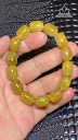 Vòng Tay Lu Thống Đá Thạch Anh Tóc Vàng Cao 10,9 Ngang 14 (mm) 41g