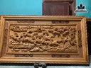 Tranh Mã Đáo Thành Công Gỗ Hương Đỏ Kích Thước 217x117 Ván 6 (cm)