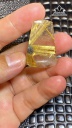 Mặt Trơn Hoa Thị Đá Thạch Anh Tóc Vàng Cao 35 Ngang 24  Sâu 6 (mm) 8,2gr