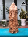 Tượng Đạt Ma Sư Tổ Gỗ Dổi Cao 56 Ngang 19 Sâu 19 (cm)