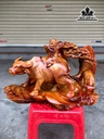 Tiểu Đồng Chăn Trâu Thổi Sáo Gỗ Hương Cao 25 Ngang 44 Sâu 28 (cm)