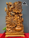 Tượng Cá Xiêm Đôi Gỗ Ngọc Am Cao Cả Kỷ 101 - Riêng Kỷ Cao 10 Ngang 52 Sâu 25 (cm)