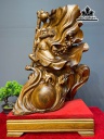 Tượng Đạt Ma Quá Hải Gỗ Bách Xanh Cao Cả Kỷ 68 Ngang 42 Sâu 23 (cm) - Riêng Kỷ Cao 10