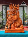 Tượng Phu Thê Viên Mãn Gỗ Hương Cao 83 Ngang 52 Sâu 12 (cm)