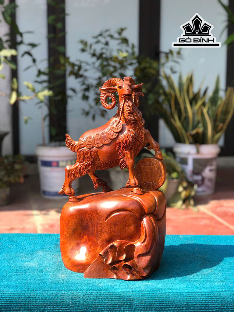 Tượng Nhất Dương Gỗ Hương Cao 50 Ngang 28 Sâu 17 (cm)