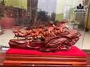 Tượng Bát Mã Gỗ Cẩm Cao 32 Ngang 80 Sâu 24 (cm)