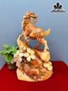 Tượng Dê Phong Thủy Gỗ Hương Cao 52 Ngang 30 Sâu 15 (cm)