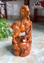 Tượng Nhất Dương Gỗ Hương Cao 44 Ngang 20 Sâu 17 (cm)