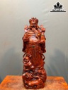 Tượng Thần Tài Gỗ Tử Đàn Cao 66 Ngang 24 Sâu 19 (cm)