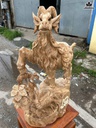 Tượng Nhất Dương Gỗ Ngọc Am Cao 75 Ngang 48 Sâu 24 (cm) - 15kg
