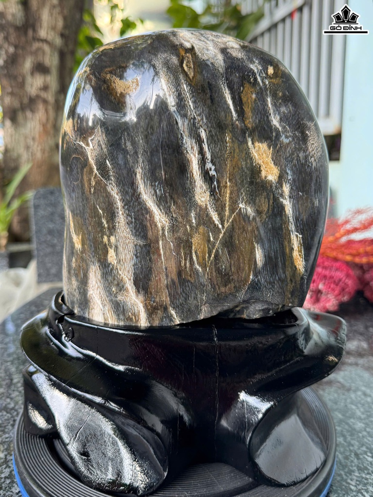 Tác Phẩm Gỗ Hóa Thạch Cao 28 Ngang 21 (cm) - 8,45kg