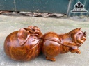 Tượng Heo Gỗ Sưa Cao 16 Ngang 36 Sâu 13 (cm)