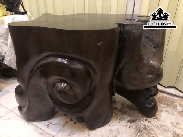 Đôn Gỗ, Đôn Gốc Cây Gỗ Sao Xanh Cao 62 Ngang 98 Sâu 65 Mặt 83-48 (cm) DS163