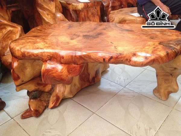 Đôn Gỗ , Gỗ Gõ Đỏ (Cà te) Cao 40 Ngang 86 Sâu 68 Mặt 78-42 (cm) DC1421
