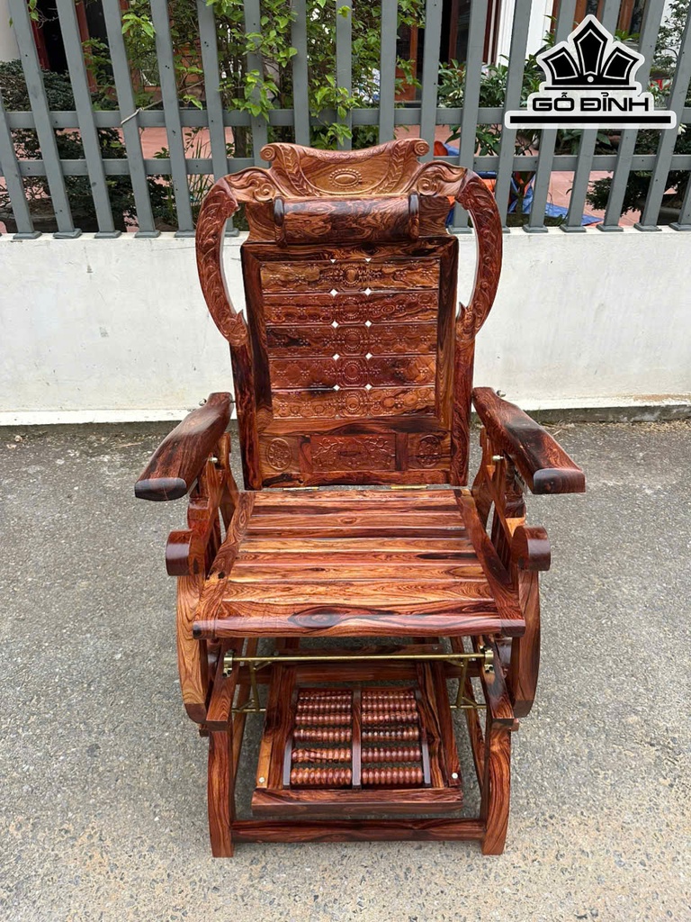 Ghế Đu Đưa Thiên Nga Gỗ Cẩm Lai Rộng 72 Sâu 78 (cm)