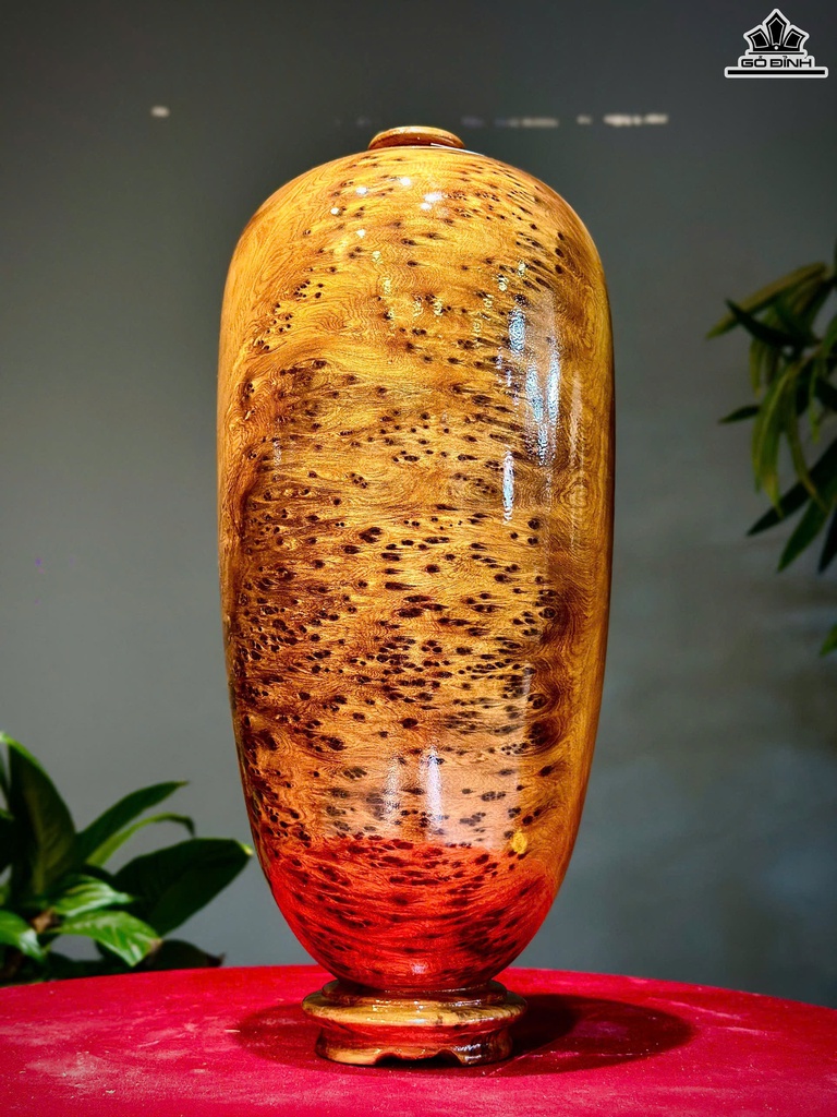 Bình Phú Quý Gỗ Nu Ngọc Am Cao 41 Đường Kính 18 (cm)